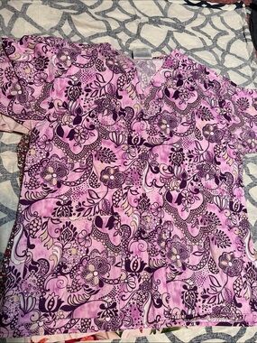 cotton medium Scrub Tops set of 3
